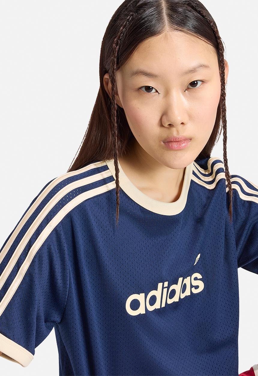 adidas Originals - Mesh Tee - Night Indigo/Warm Vanilla