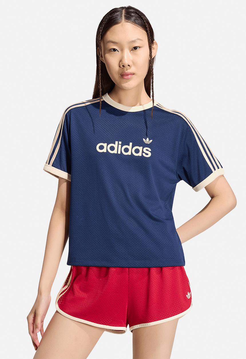 adidas Originals - Mesh Tee - Night Indigo/Warm Vanilla