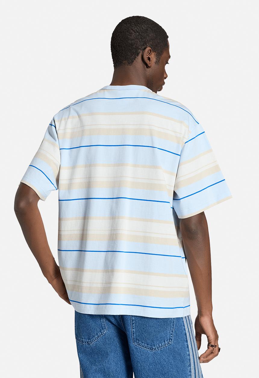 adidas Originals - Striped Crew Neck Tee - Crystalsky