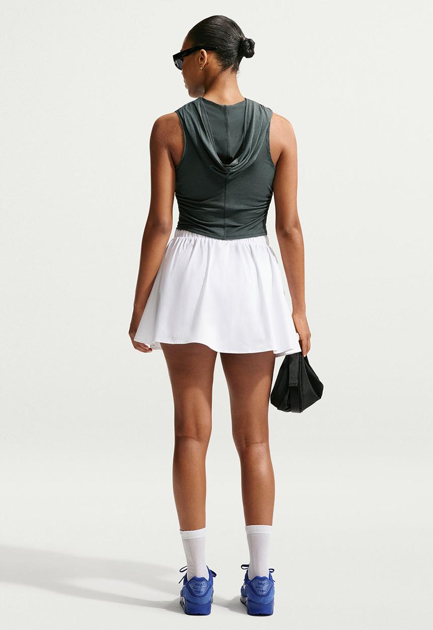 Nike - W Nk Poplin Mini Skirt - White/White/White