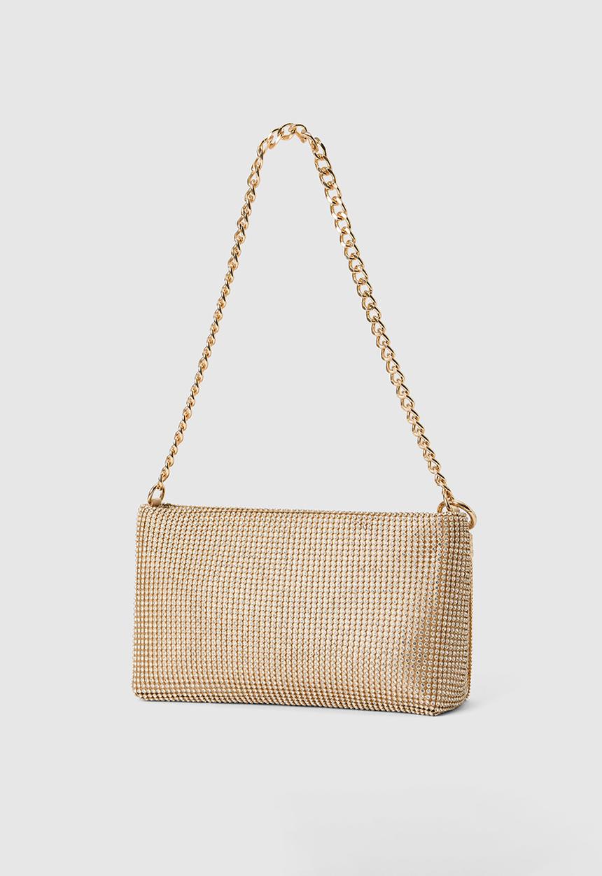 Forever New - Keisha soft sparkle clutch in gold