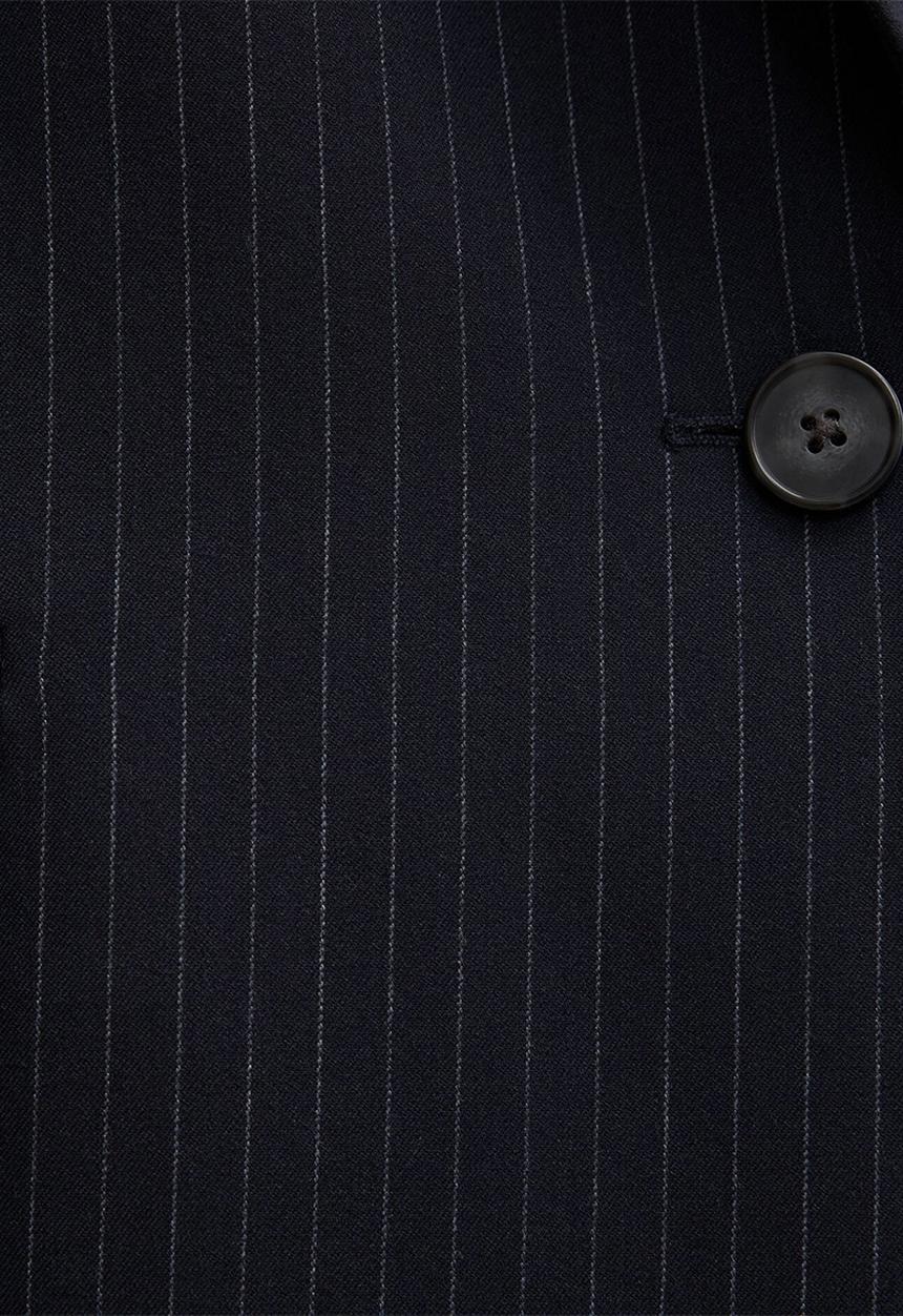 Forever New - Paloma single breasted blazer in navy pinstripe suit