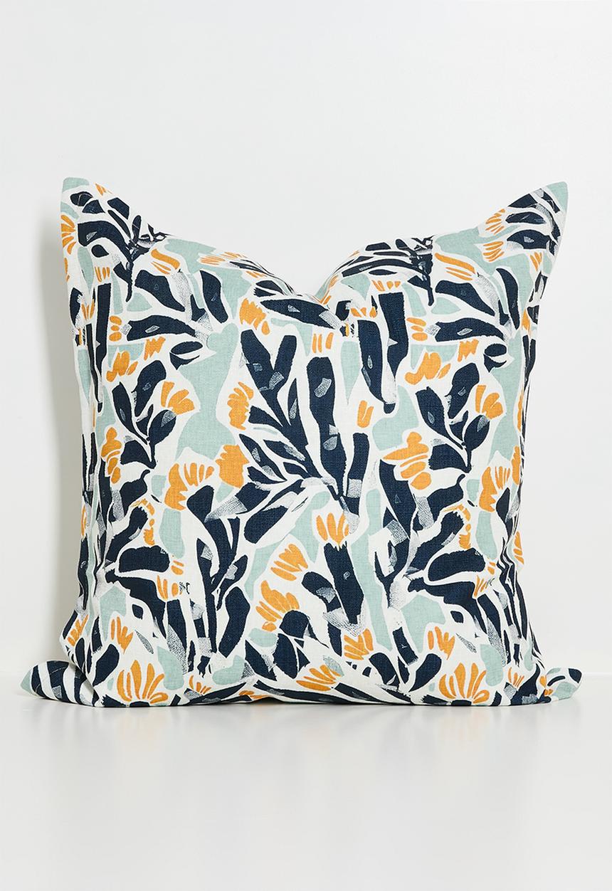 Grey Gardens - Cushion Cover - Blue Poppy 