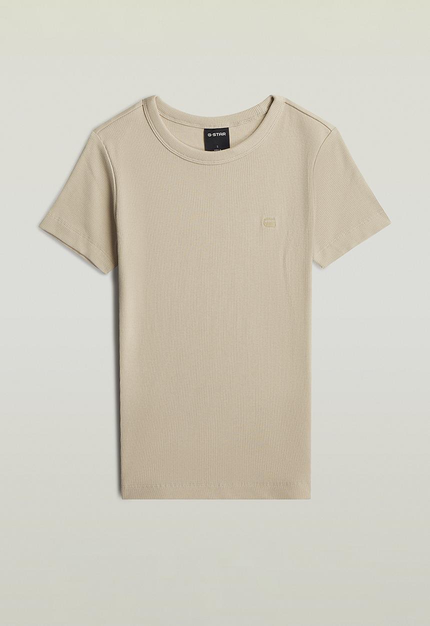 G-STAR - Slim rib t wmn - dk brick