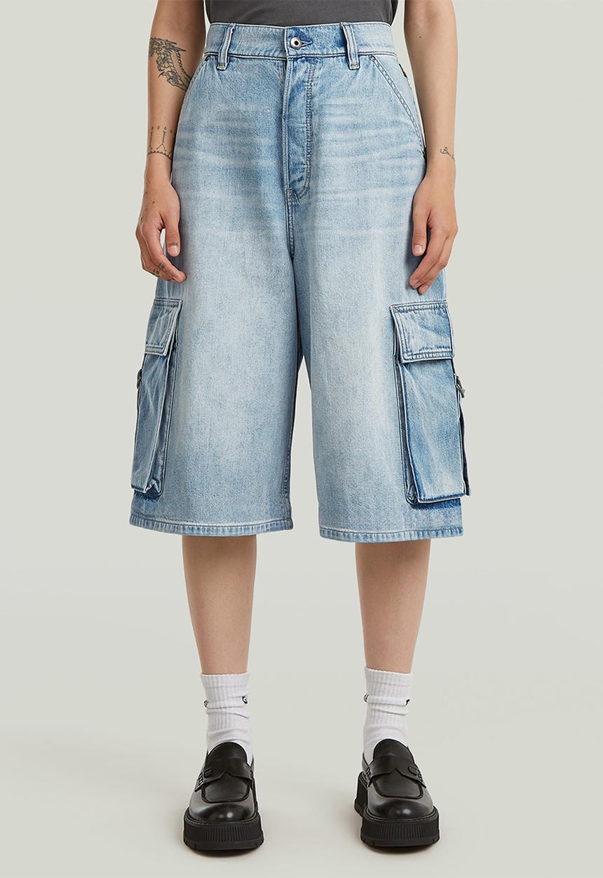 G-STAR - Patti cargo short wmn - vintage summer clouds