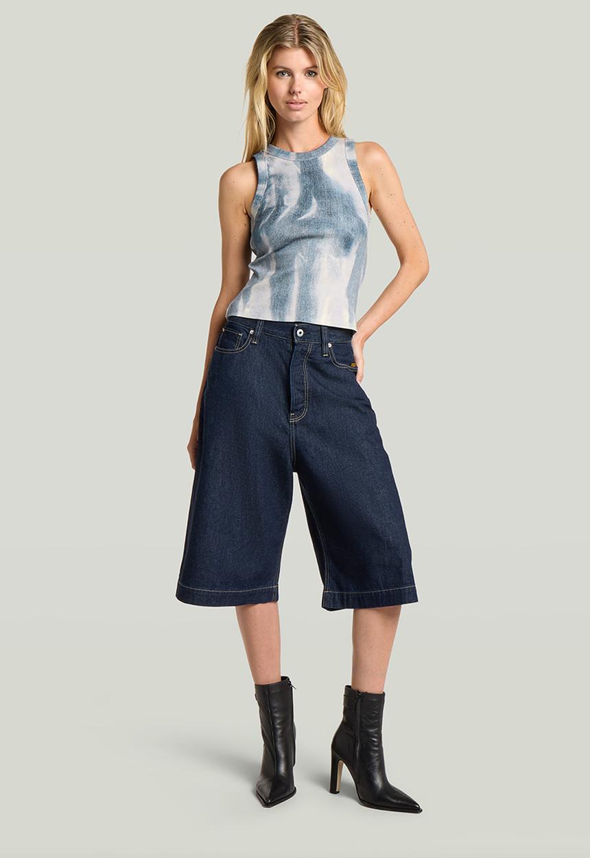 G-STAR - Patti short clean edge wmn - rinsed