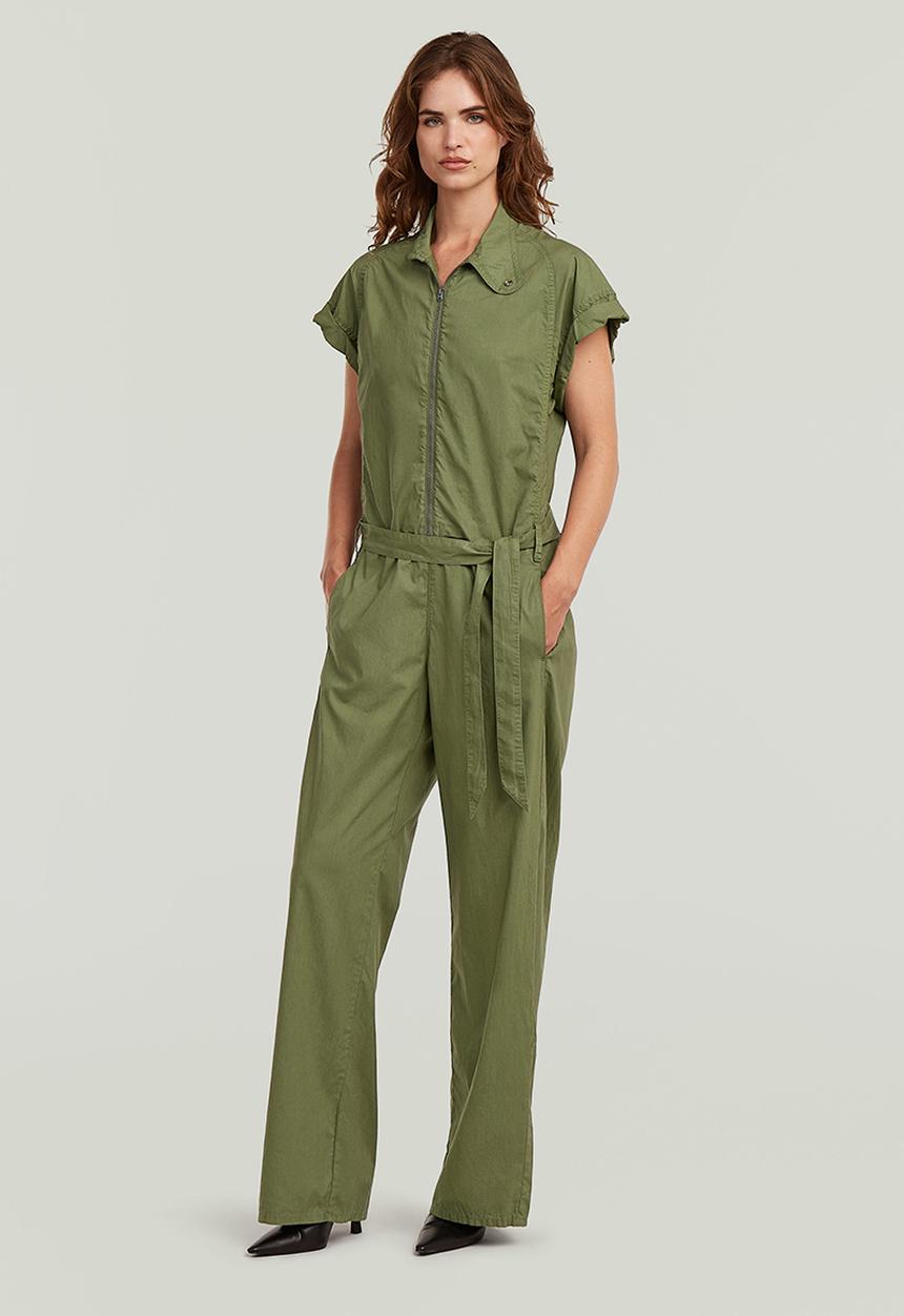 G-STAR - Summer jumpsuit s\s wmn - four leaf clover gd
