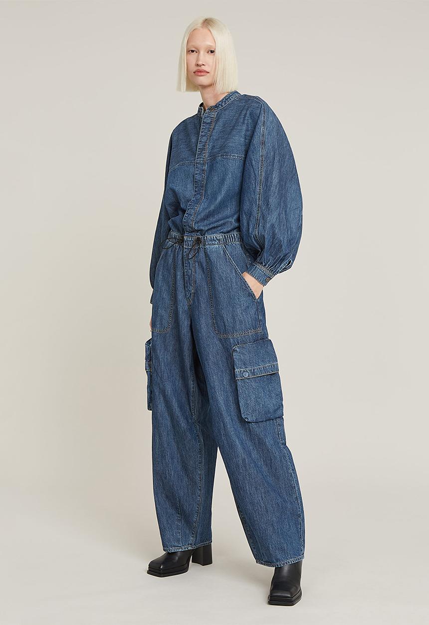 G-STAR - Balloon Jumpsuit l\s wmn - faded seasalt