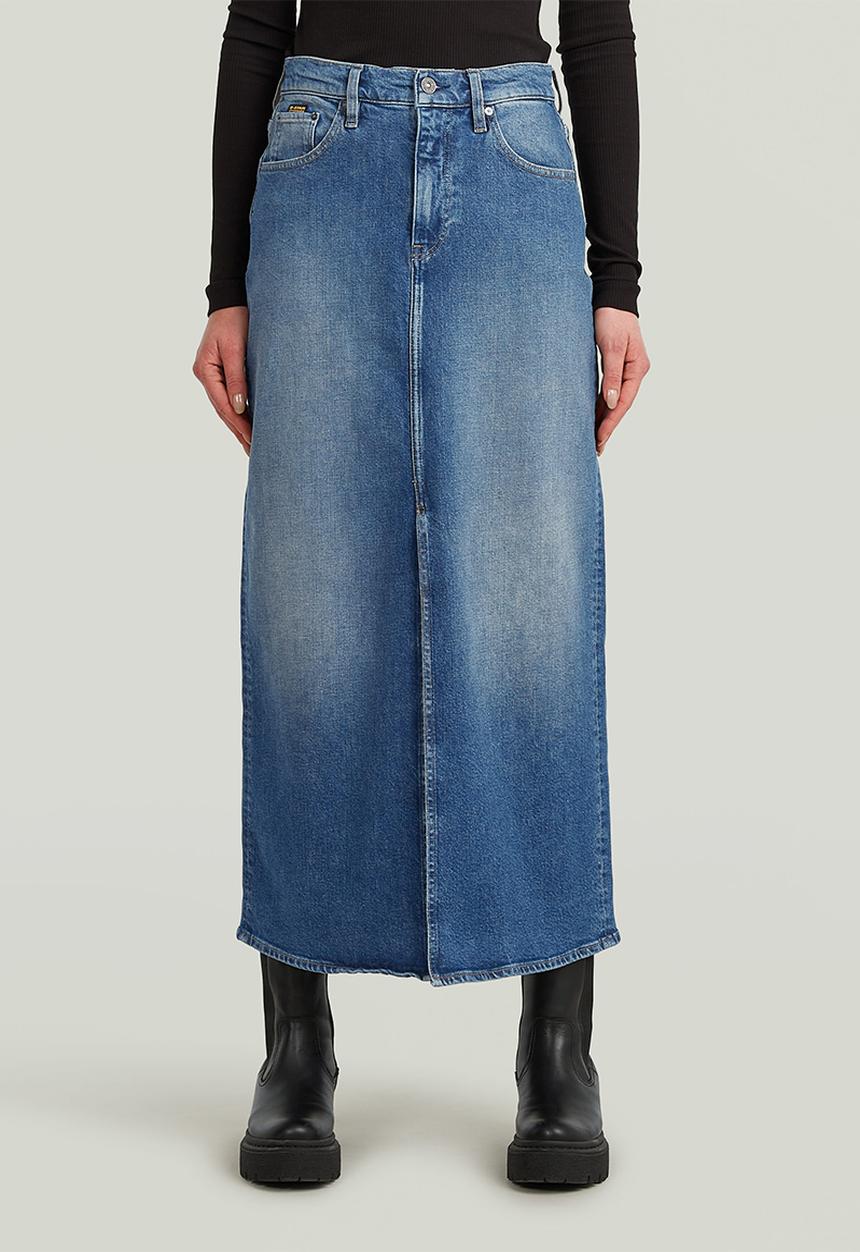 G-STAR - Viktoria Long Skirt wmn - faded sakarya