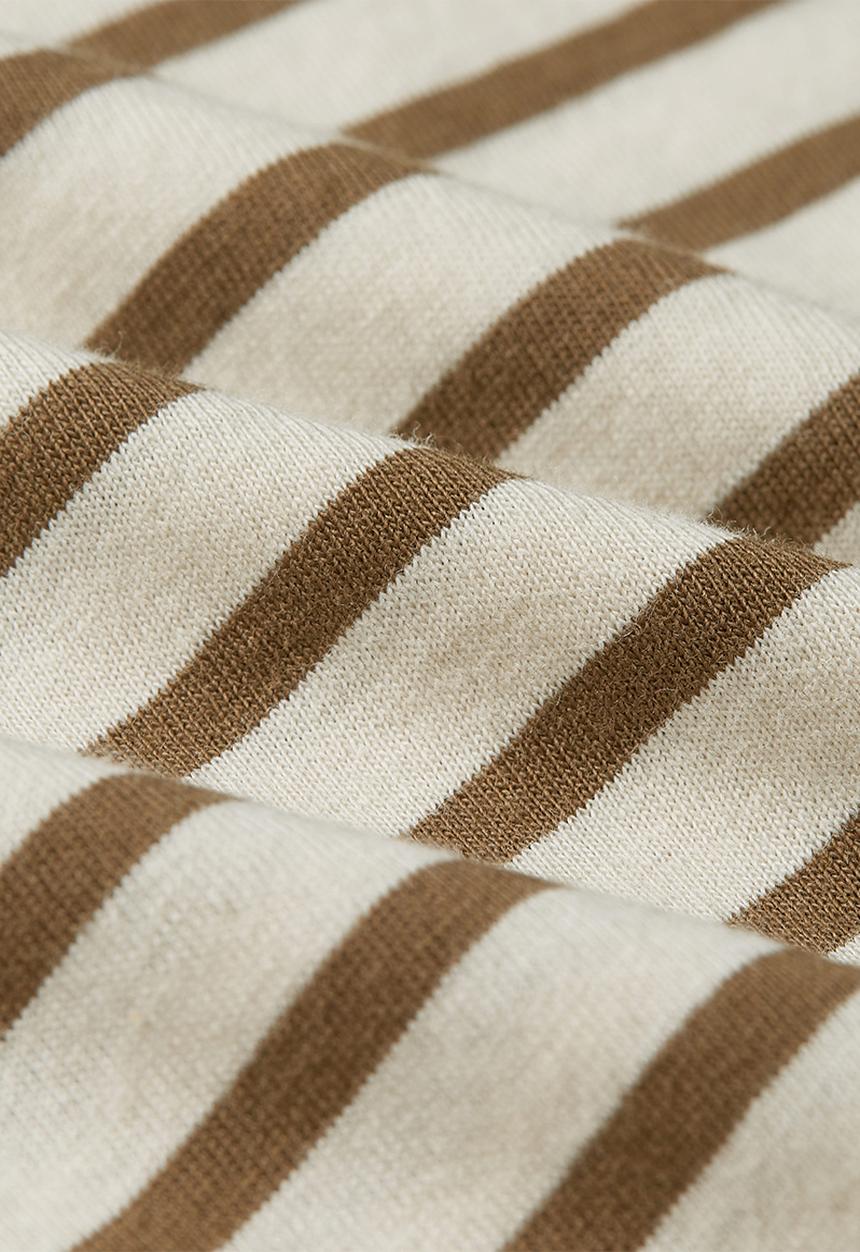 G-STAR - Stripe eyben slim v t 2.0 wmn - whitebait/teak stripe