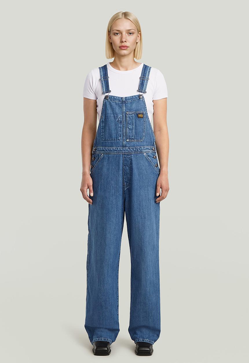 G-STAR - Workwear Bib Overall wmn - faded everglade