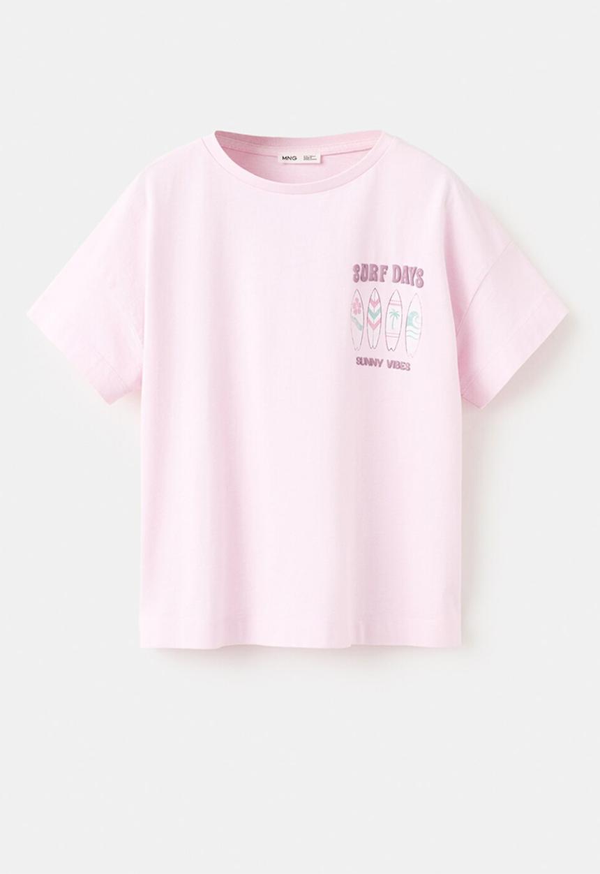 MANGO - T-Shirt Sunny - Light/Pastel Purple