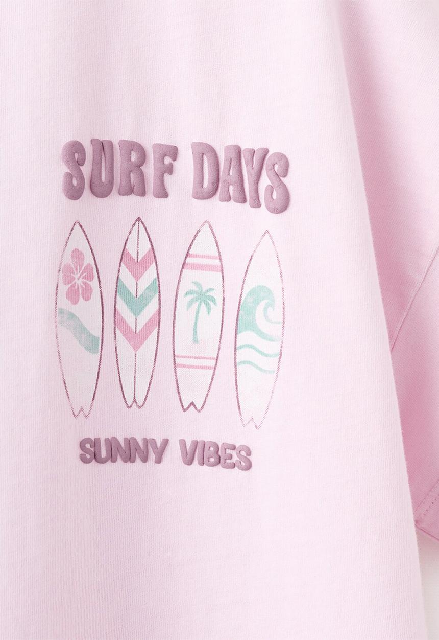 MANGO - T-Shirt Sunny - Light/Pastel Purple