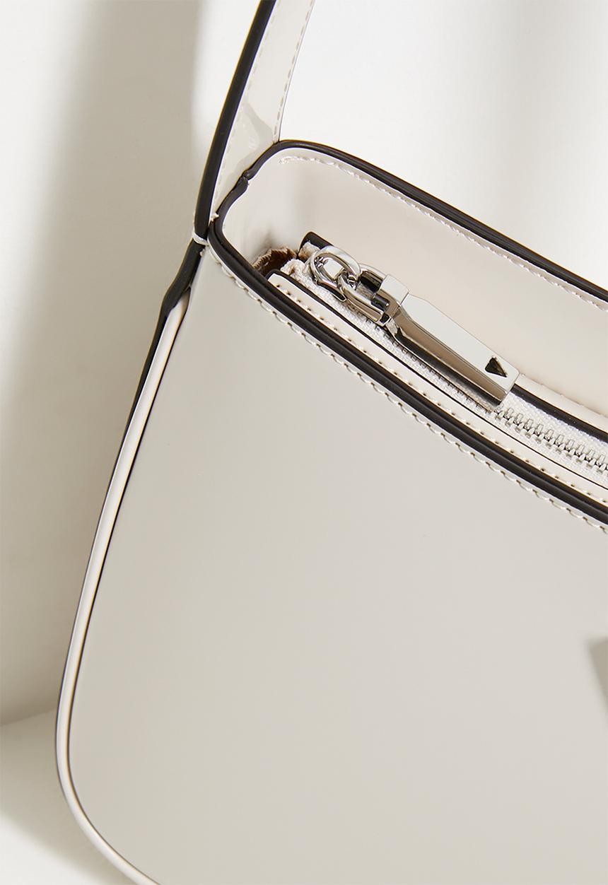 GUESS - Arnela Top Zip Shoulder Bag-Bone