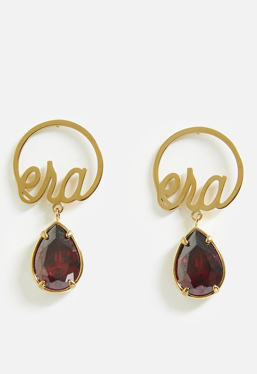 ERA by DJ Zinhle - ERA love teardrop earrings  - Gold