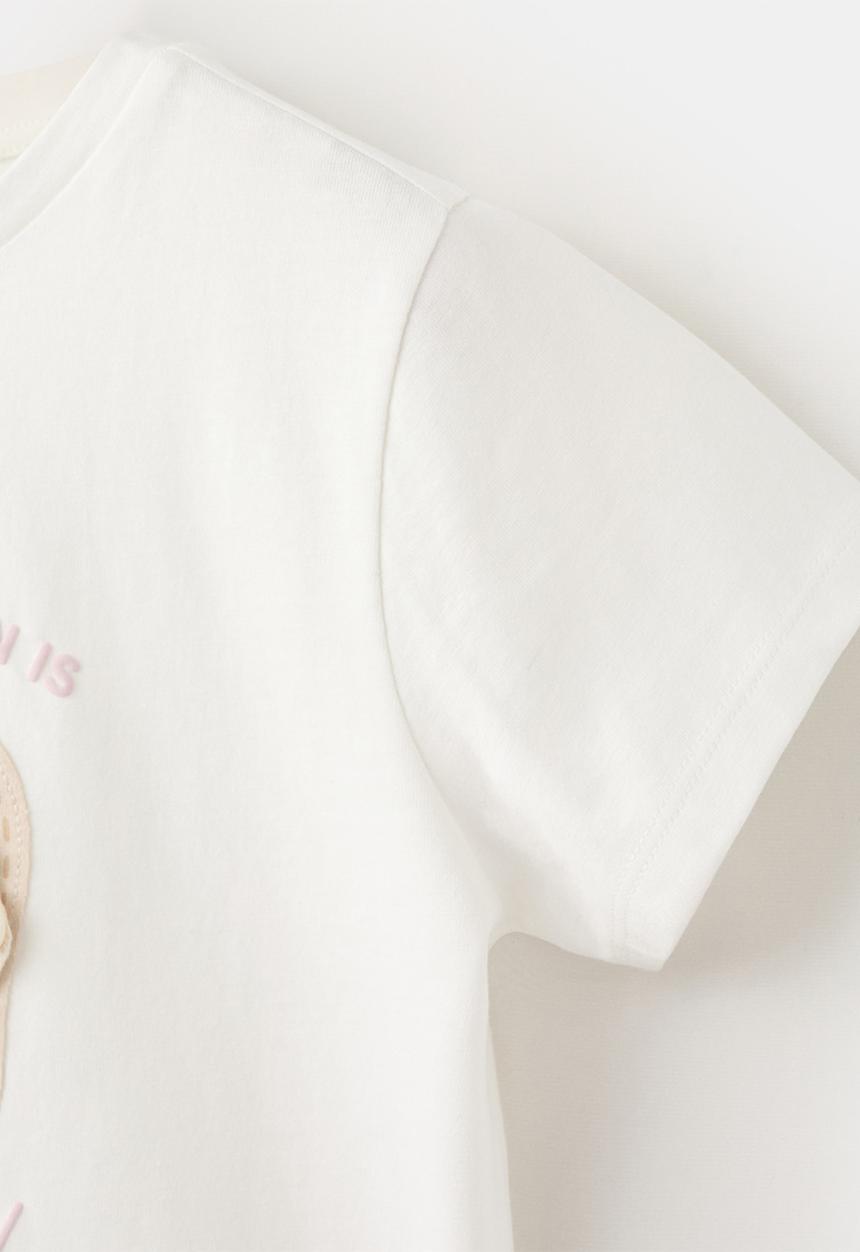 MANGO - T-Shirt Chancla - Natural