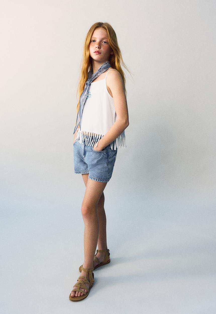 MANGO - Shorts Yeehaw - Medium Blue