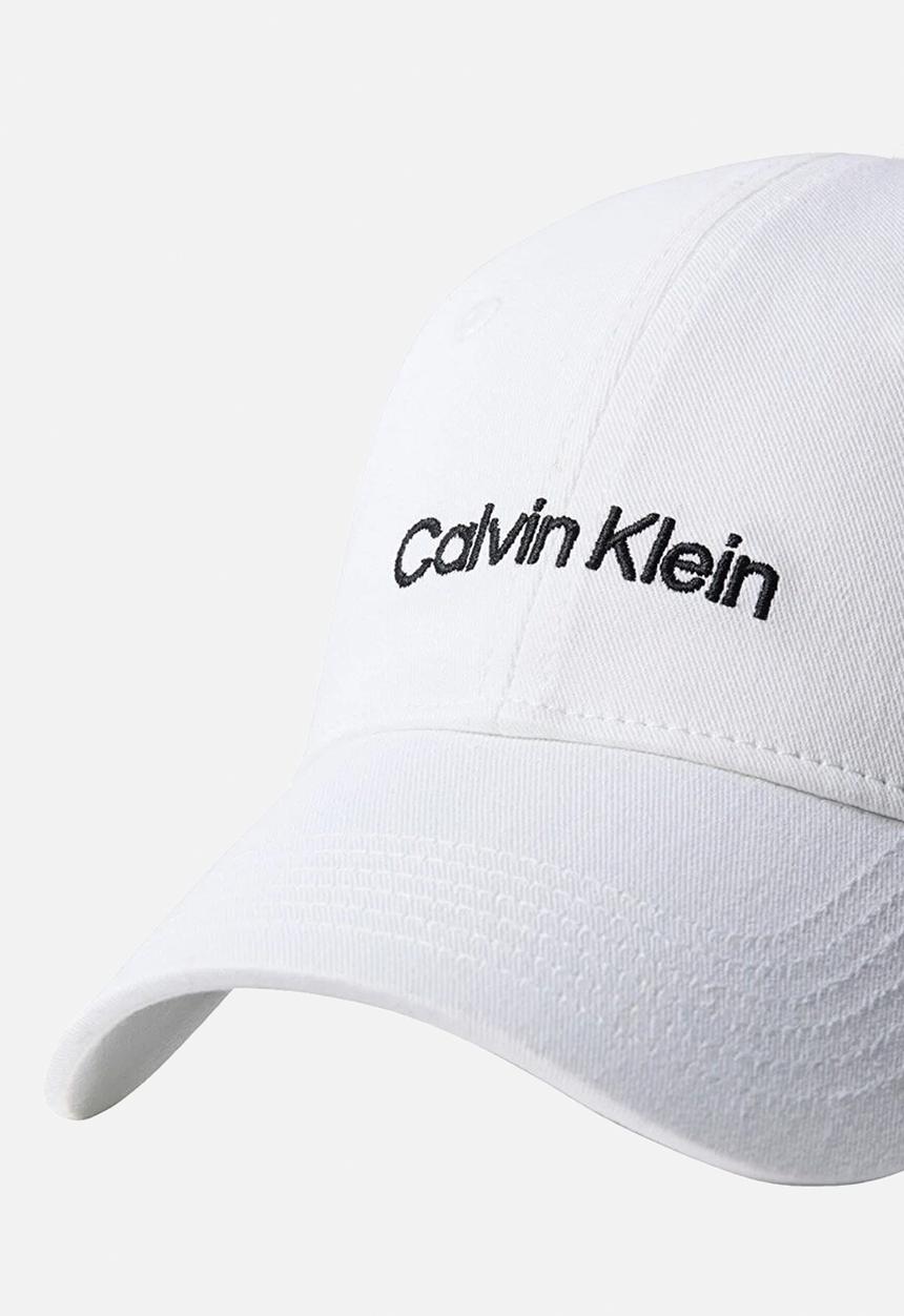 Calvin Klein - Logo embroidery baseball cap - bright white