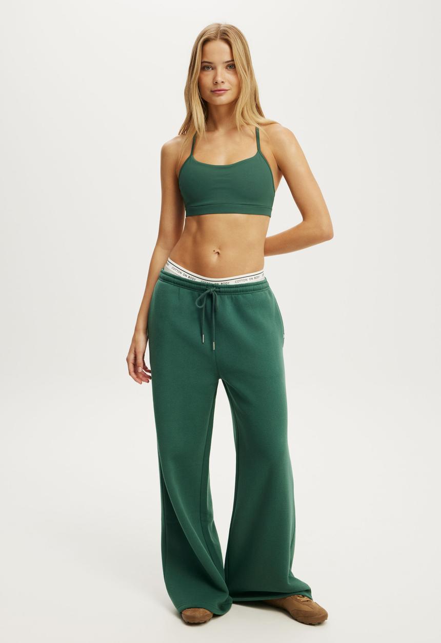 Cotton On - 365 Keyhole Crop - Bistro Green