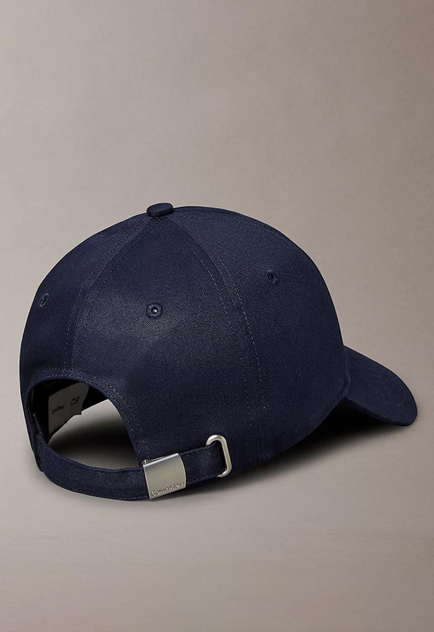 Calvin Klein - Monogram lurex embroidery cap - maritime blue