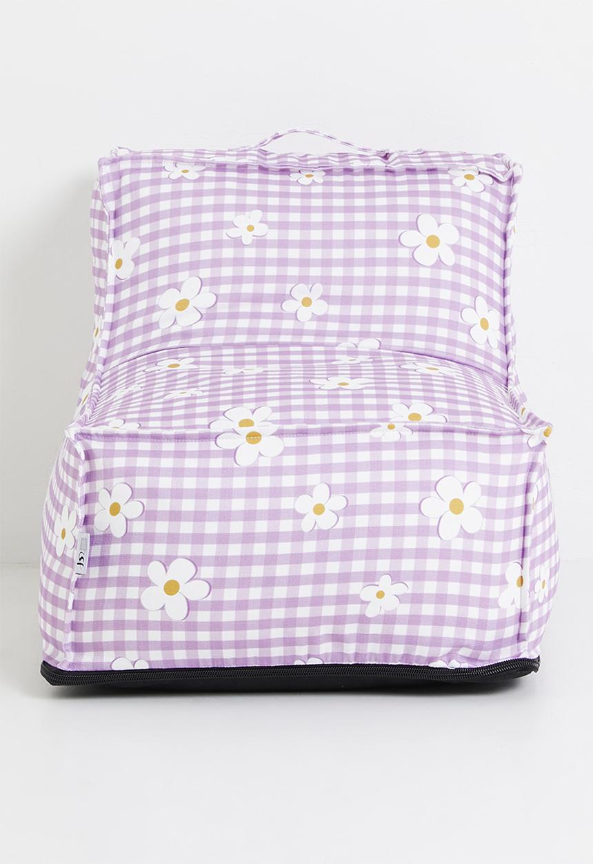 Sixth Floor - Poppy Kids Beanbag - Check Flower