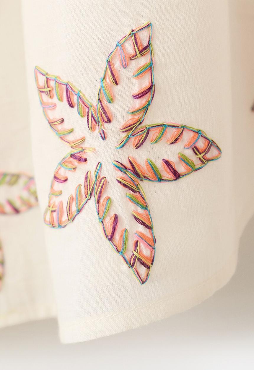 MANGO - Kaftan Lua - Light Beige