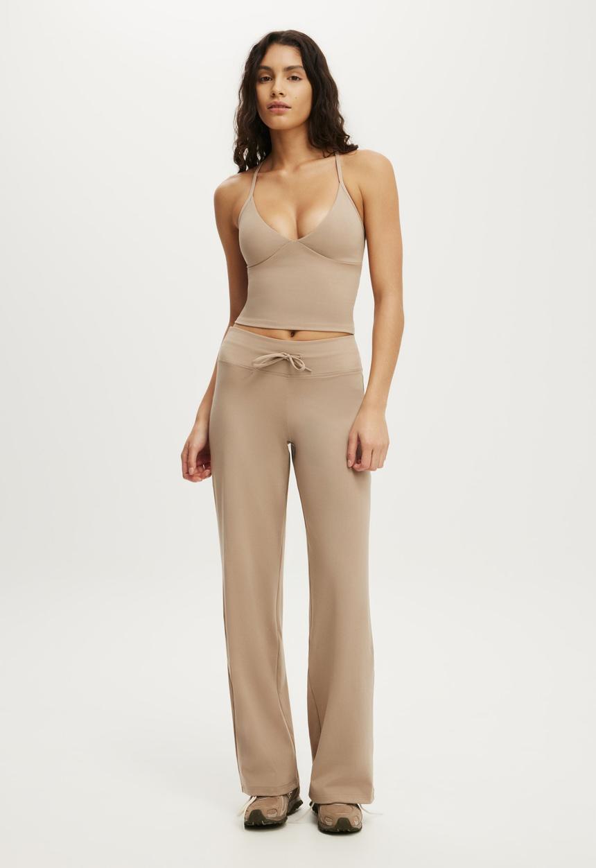 Cotton On - Ultra Soft Tri Crossback Cami - Latte