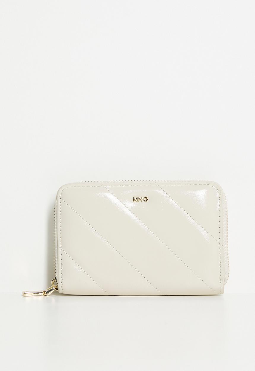 MANGO - Wallet m diagonal - natural