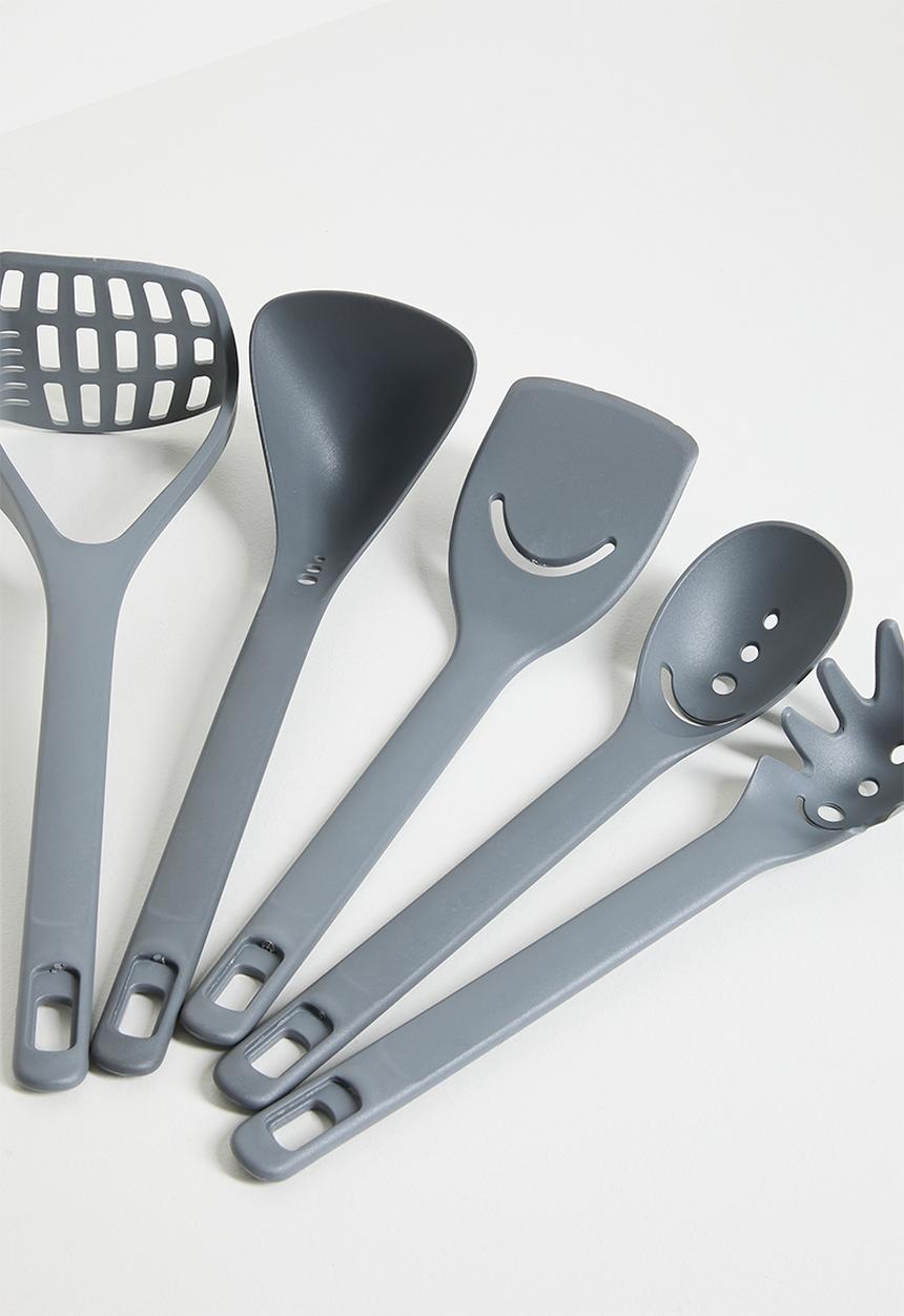 Excellent Houseware - Masher kitchen utensil set of 5 - Grey