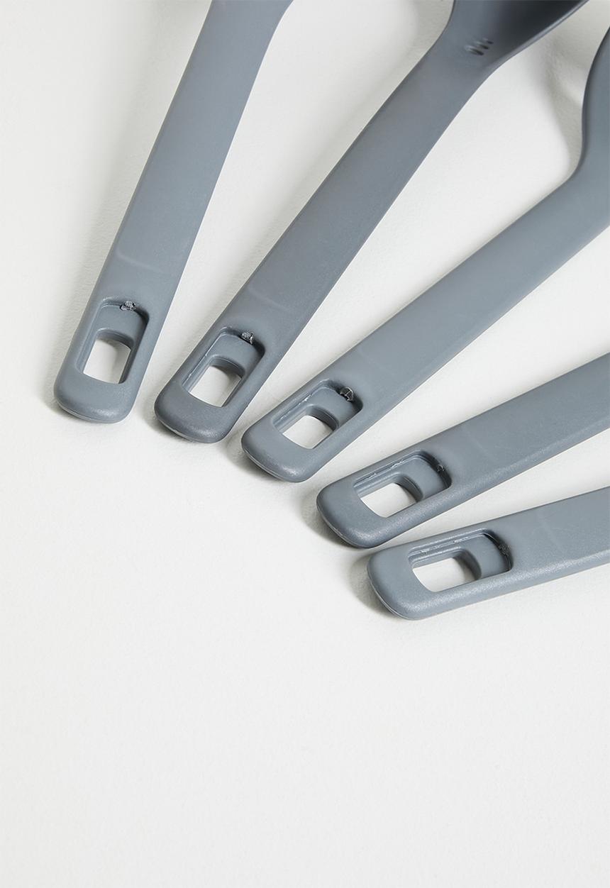 Excellent Houseware - Masher kitchen utensil set of 5 - Grey