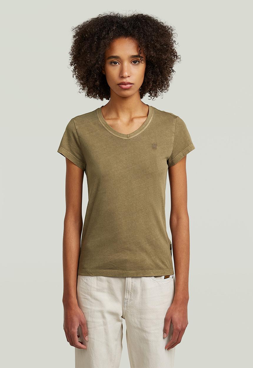 G-STAR - Overdyed eyben slim v t 2.0 wmn - teak gd