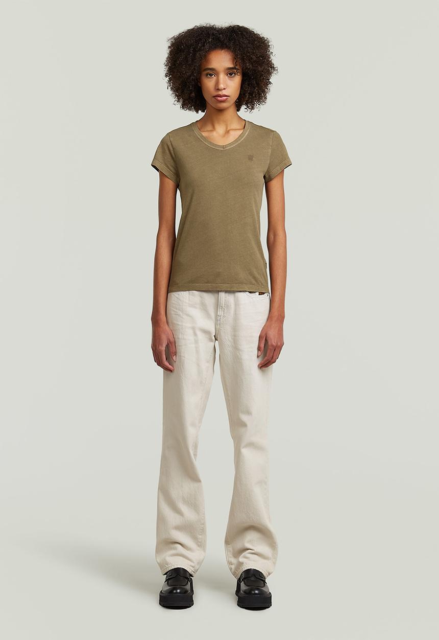 G-STAR - Overdyed eyben slim v t 2.0 wmn - teak gd