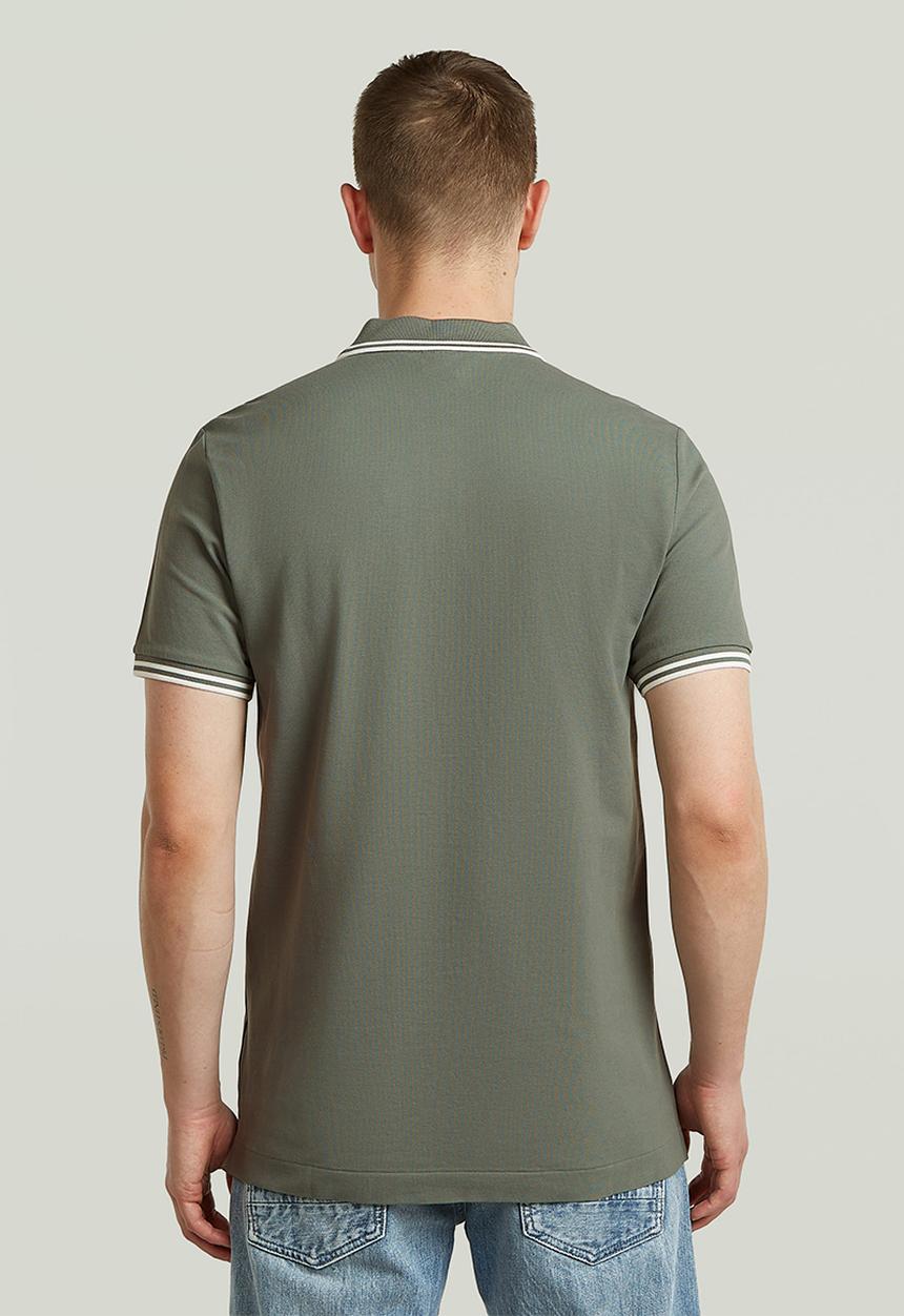 G-STAR - Dunda Slim Stripe Polo Short Sleeve - Orphus
