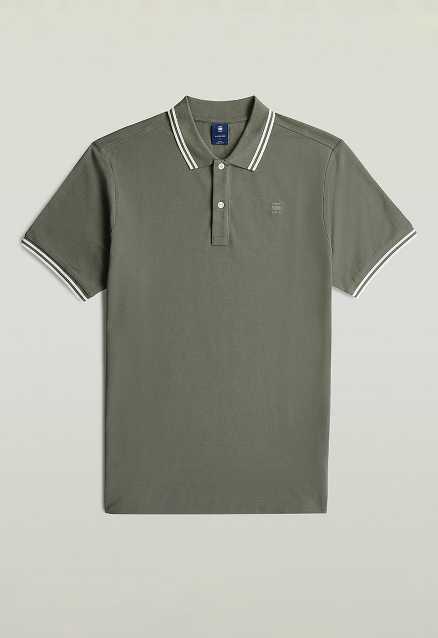 G-STAR - Dunda Slim Stripe Polo Short Sleeve - Orphus