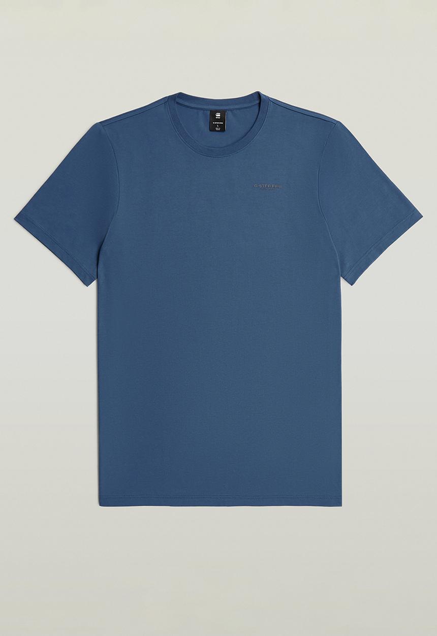 G-STAR - Slim Base R T Short Sleeve - Rank Blue