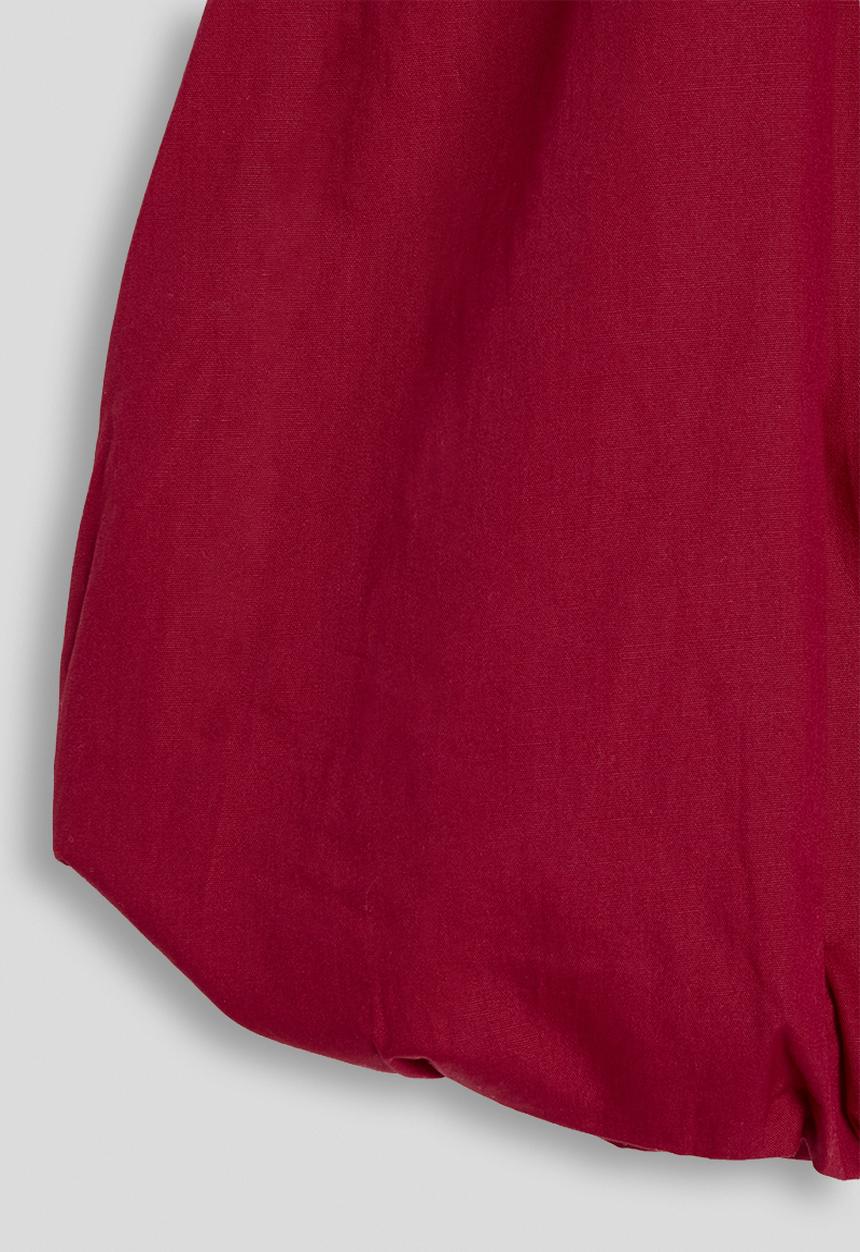 Pop Candy - Sleeveless bubble shirt - dark red