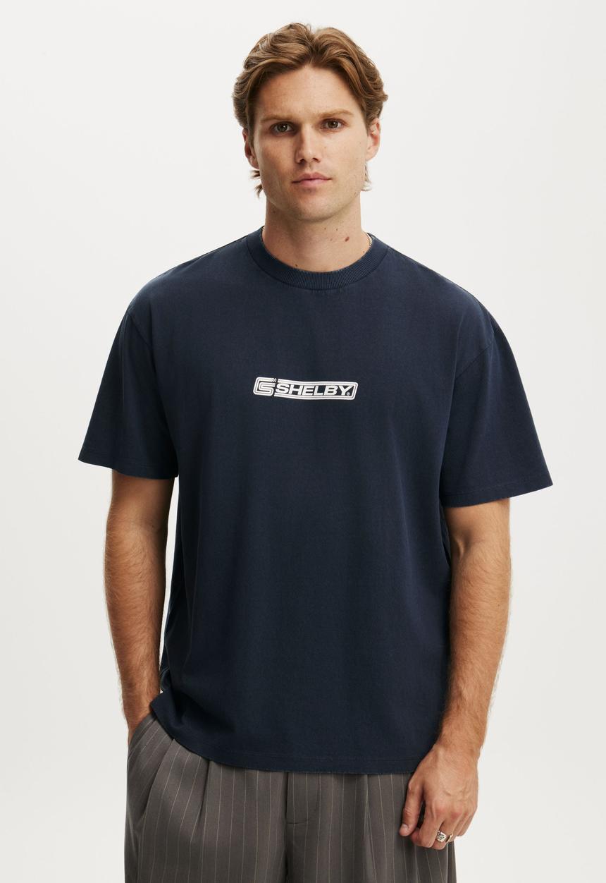 Cotton On - Everyday Fit License T-shirt - Lcn She True Navy/Shelby Badge