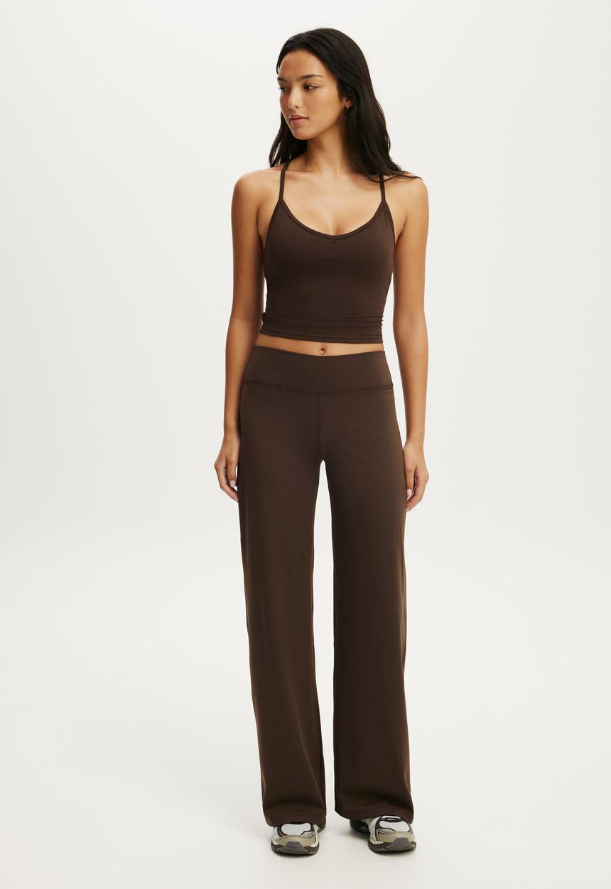 Cotton On - Studio Wide Leg Pant - French Roast