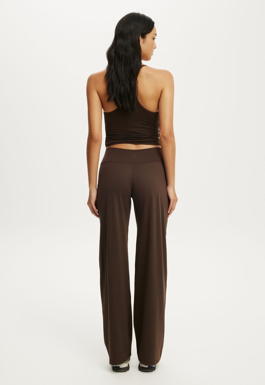 Cotton On - Studio Wide Leg Pant - French Roast