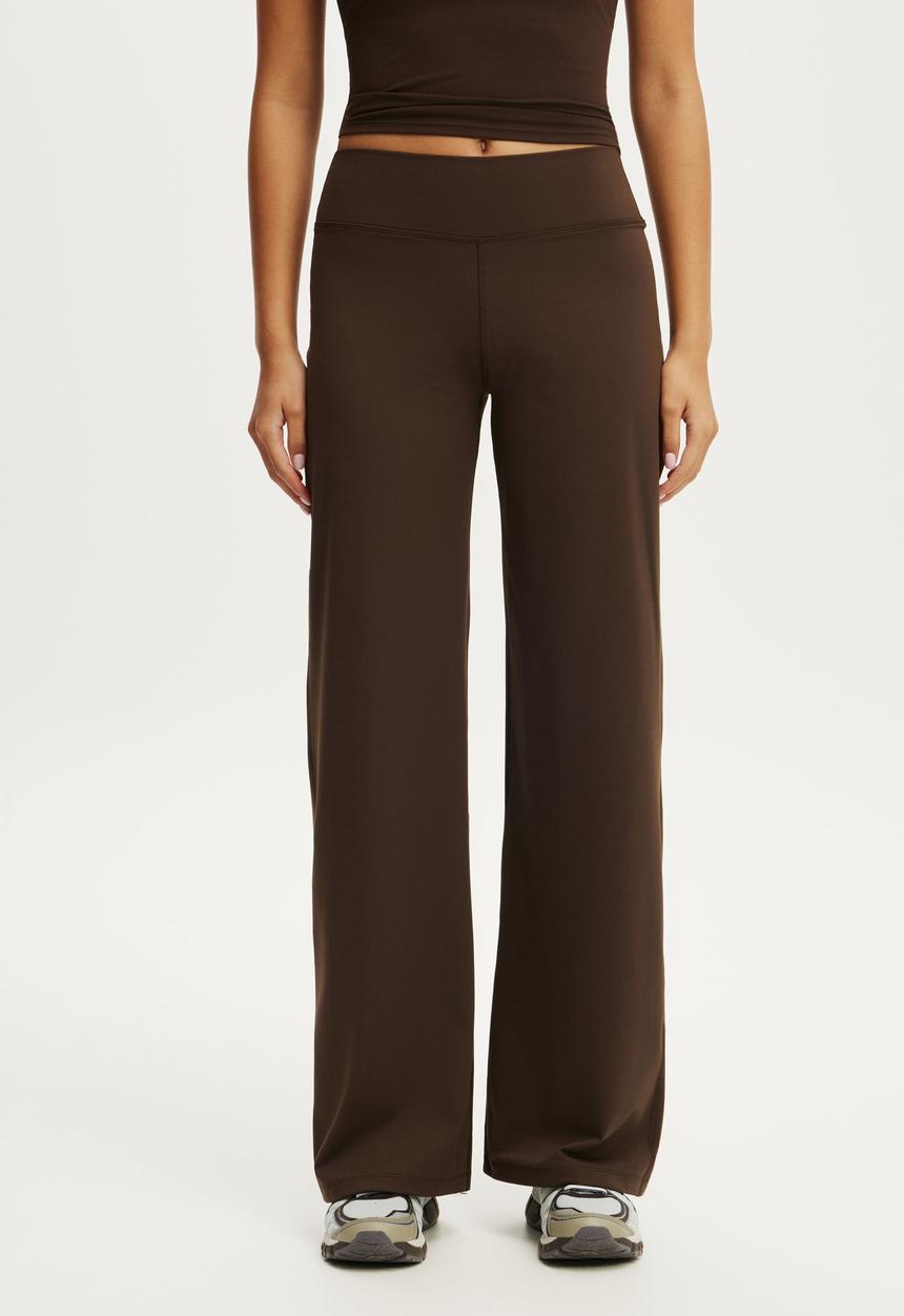 Cotton On - Studio Wide Leg Pant - French Roast