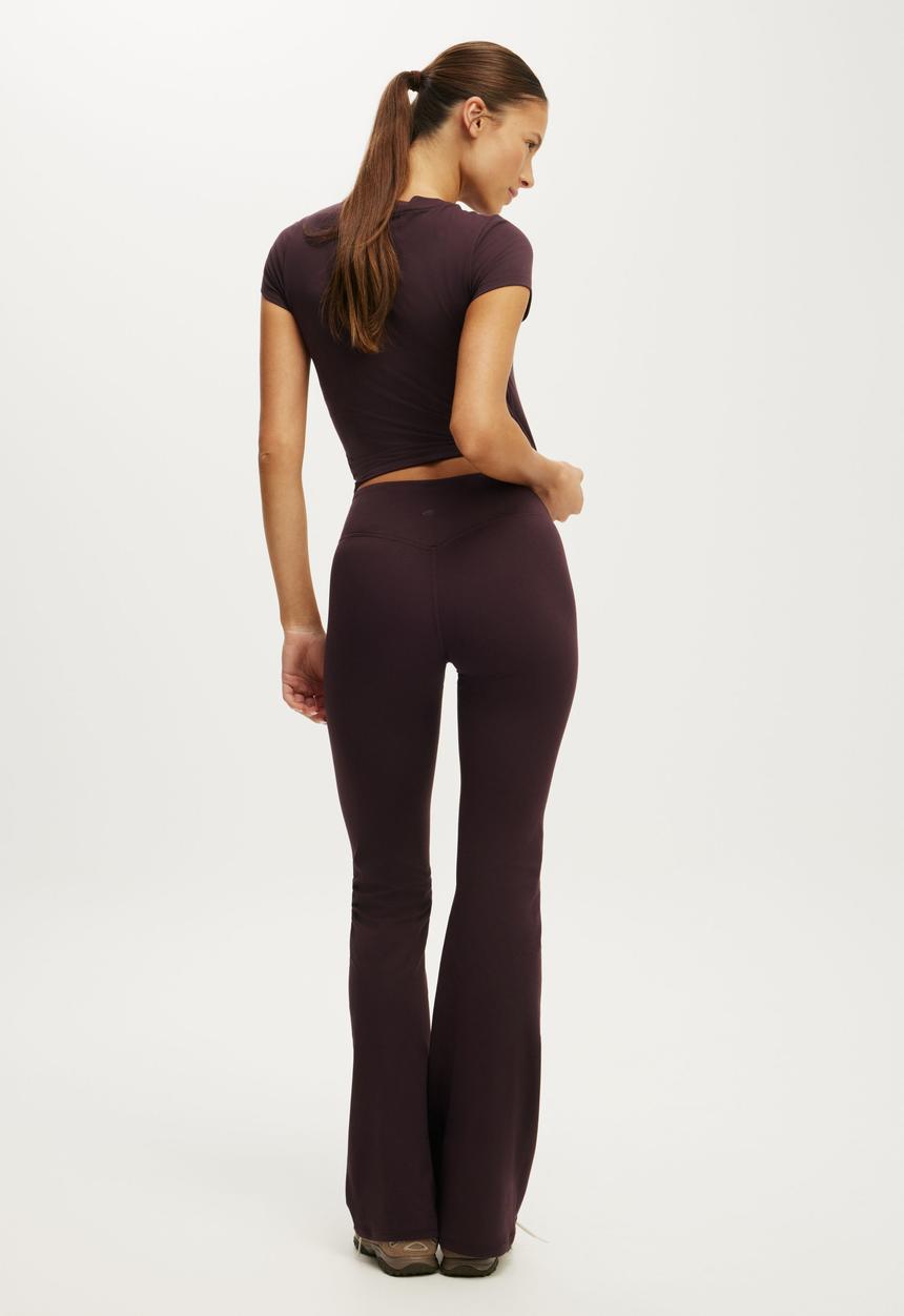 Cotton On - Ultra Soft Contour Flare - Italian Plum