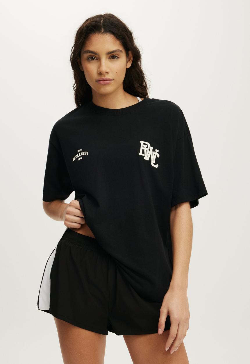 Cotton On - Active Graphic Tee - Black/Body Bwc