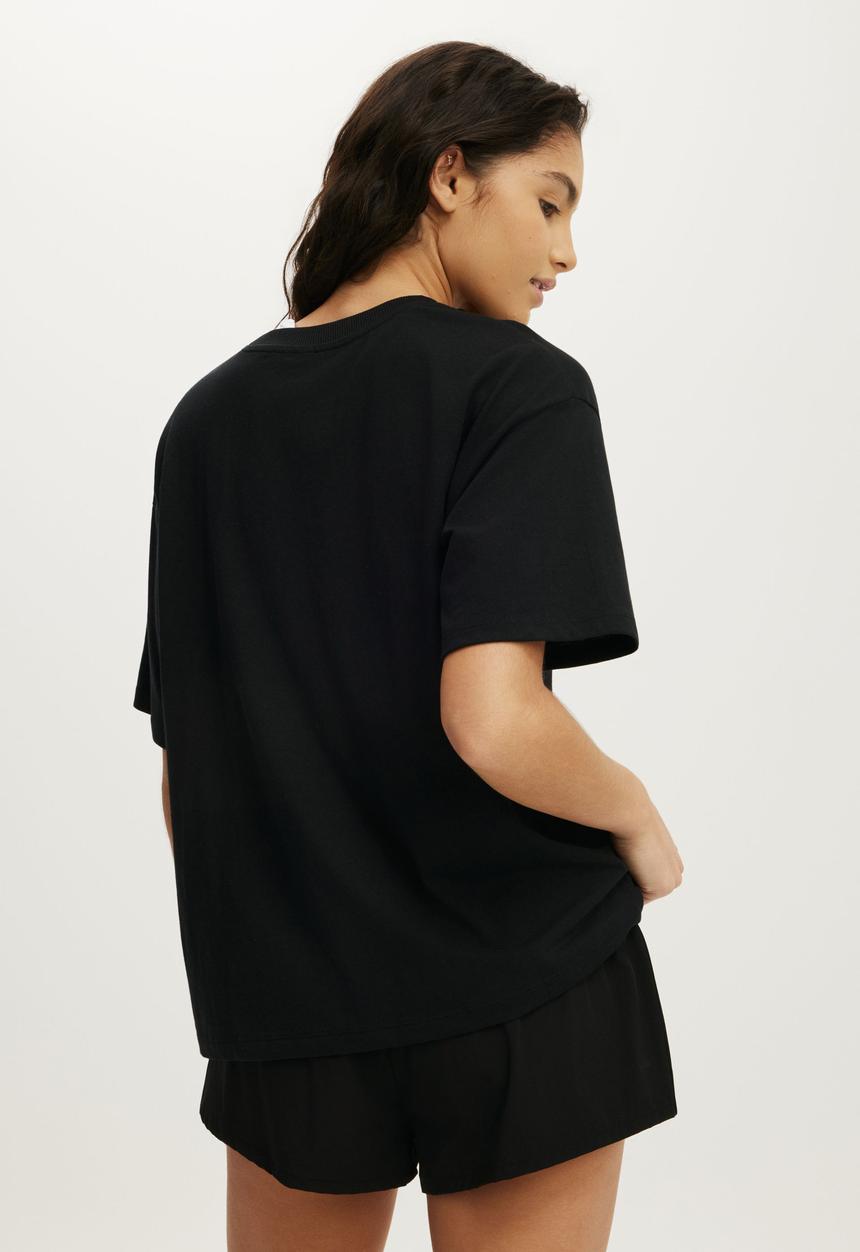 Cotton On - Active Graphic Tee - Black/Body Bwc