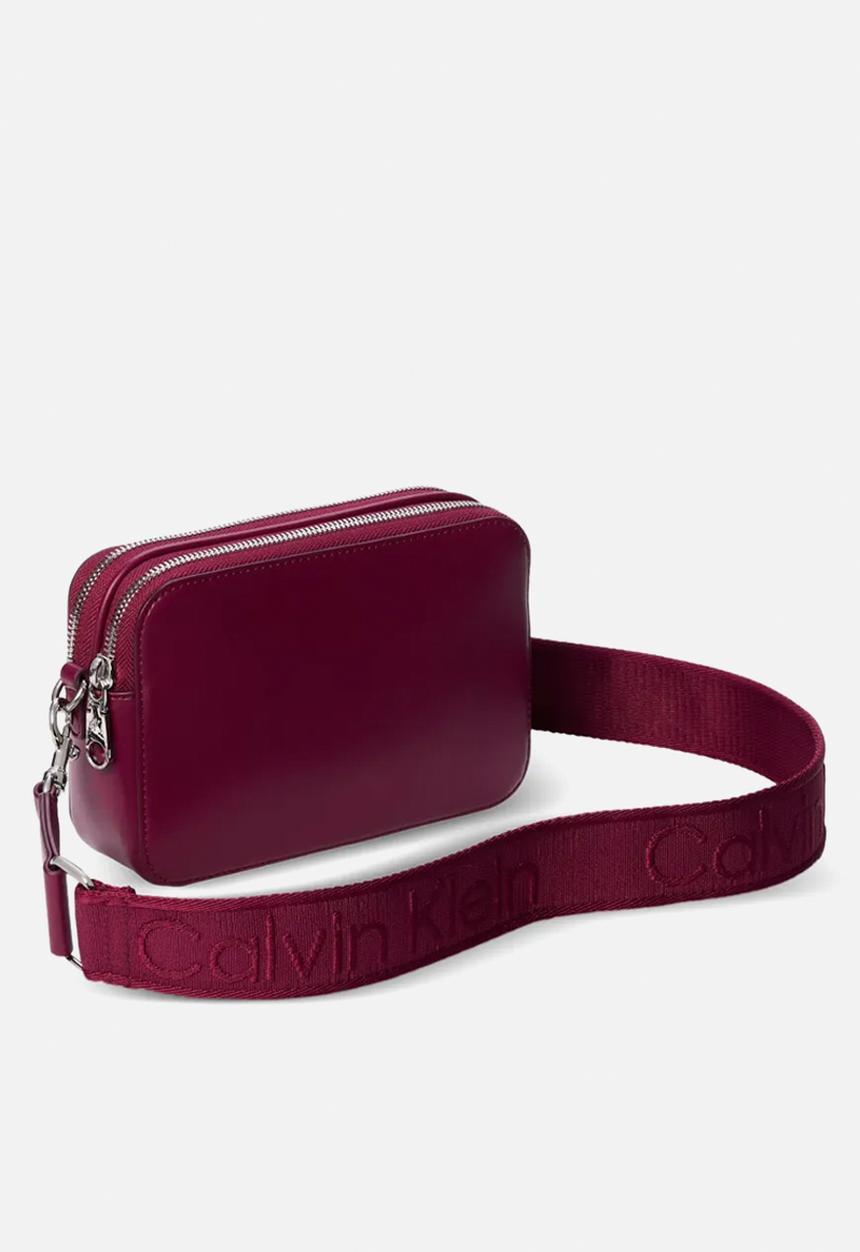 Calvin Klein - Webbing double strap camera bag- alluring pink