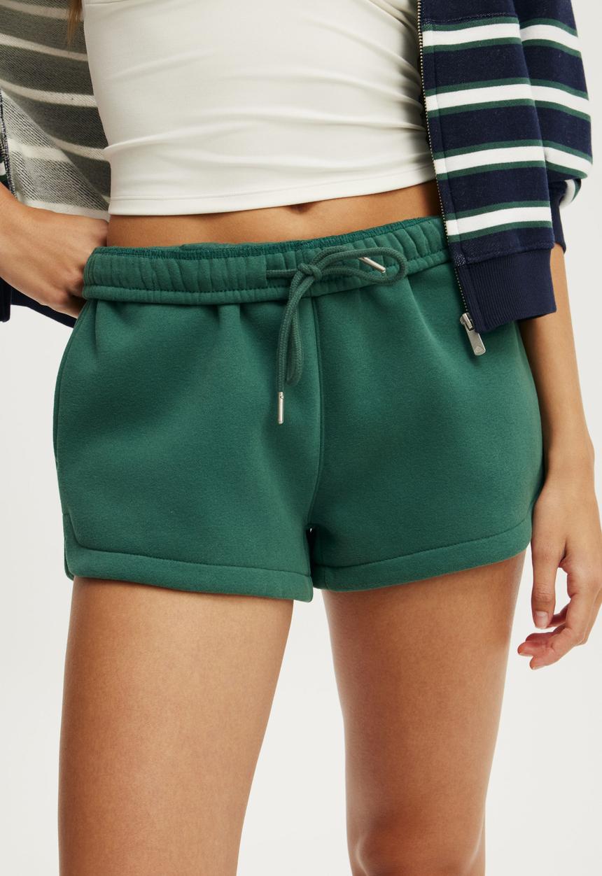 Cotton On - Plush Classic Mini Short - Bistro Green