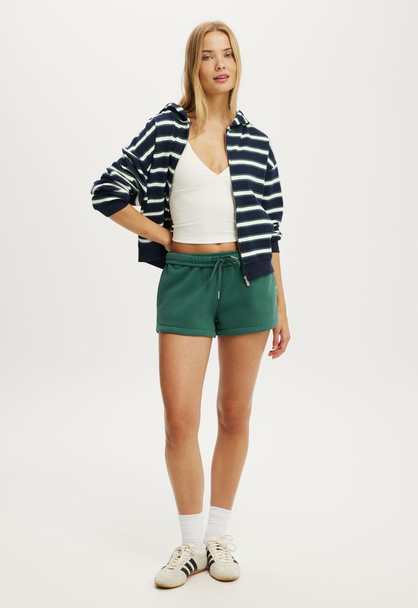 Cotton On - Plush Classic Mini Short - Bistro Green