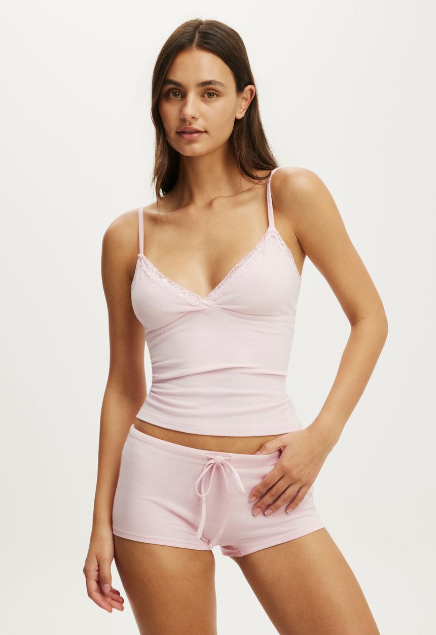 Cotton On - Dreamy soft tie micro short - pink kiss