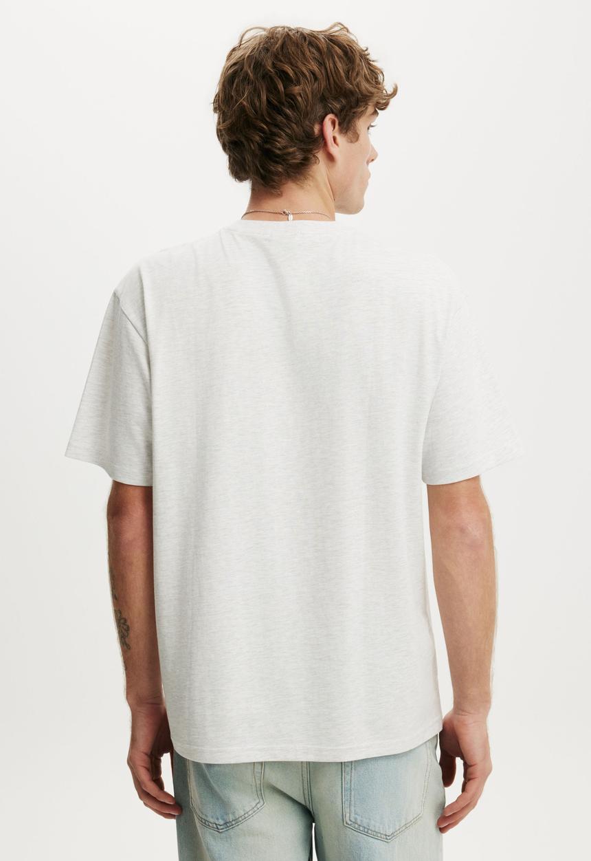Cotton On - Everyday Fit Graphic T-shirt - White Marle/Midwest