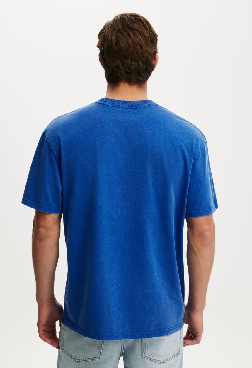Cotton On - Everyday Fit Graphic T-shirt - Royal Blue/Montanna