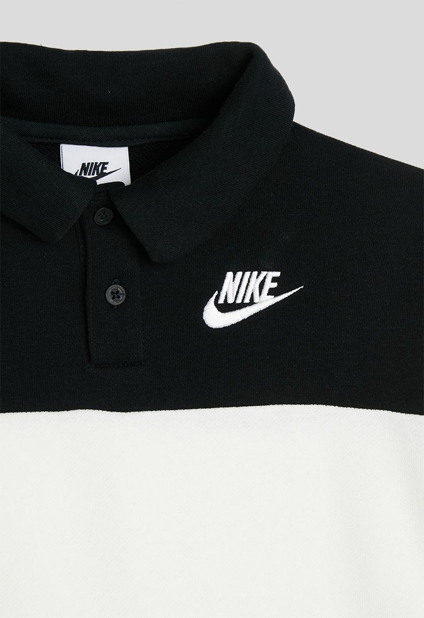 Nike - Nkn Club Ft Lbr Ls Rugby Polo - Black